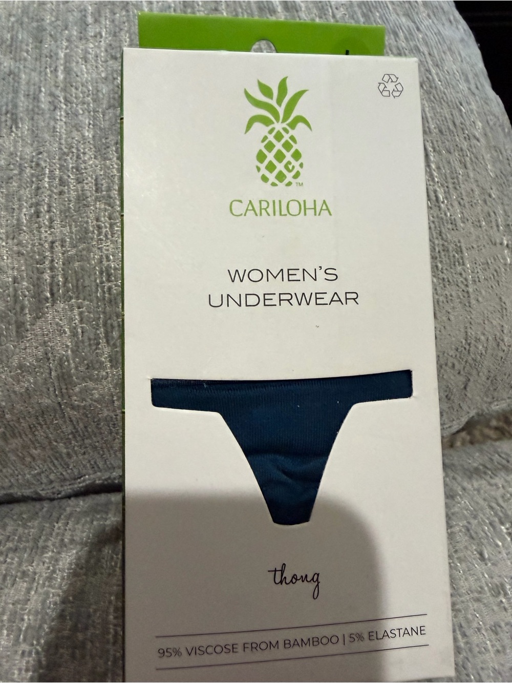 Cariloha Women's Navy Thong - Bamboo Viscose